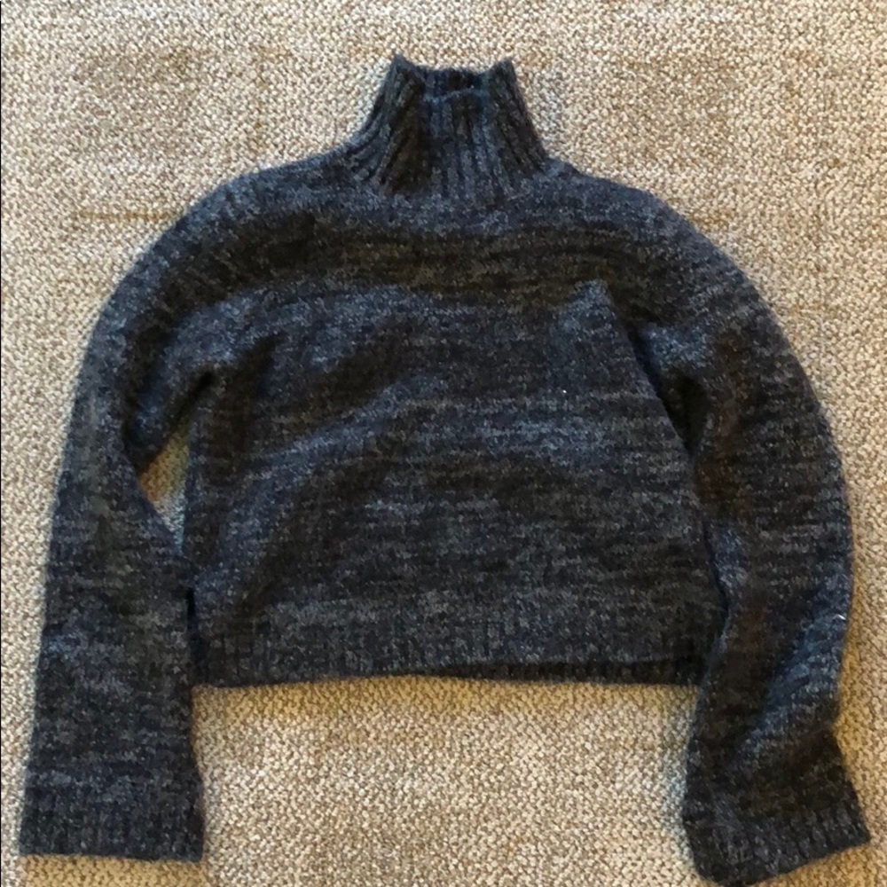 Zara Cropped Turtleneck Sweater